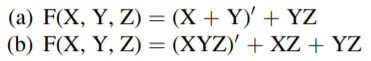 Simplify the following functions: Draw Logic circuits for the following functions-2