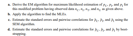 Recall the peppered moth analysis introduced in Example 4.2. In the field, it is quite difficult to...-1