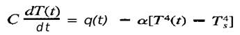 The temperature of a slab being heated by an electric heater is given by the differential equation...