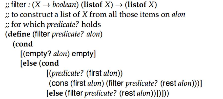 Here is the version of filter that DrScheme provides: Use fi lter to define the following functions:...