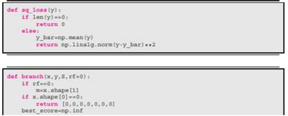 Write the following functions in the Python language, where each input y is a vector: (a) sq_loss...-1