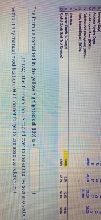 the formula contained in the yellow highlighted cell (I39) is=[ ] ( [ ] ,I9,I24) this formula can be...