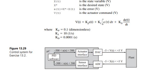 The objective of this exercise is to develop the fixed-point equations that implement a PID...