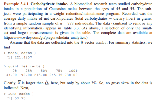 For the following data sets, calculate the 10% trimmed mean. Comment on how it compares to the...-1