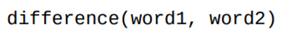 Write a function that returns the first index at which the strings word1 and word2 differ. If the...