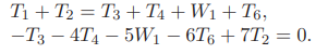 In a structure, six wires support three beams. Three weights are attached at the points shown....-1