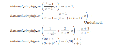 In this exercise we describe a simple version of a rational simplification operator. The operator is...