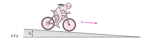 Jane wants to estimate the drag coefficient of herself on her bicycle. She measures the projected...