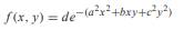 Under what conditions on the constants a, b, c, and d is a joint Gaussian PDF?