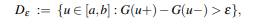 Let G be a nondecreasing function defined on the closed interval [a,b]. Let De denote the set of...-1