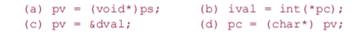 Given the following set of definitions, Identify the implicit type conversions, if any, taking...-4