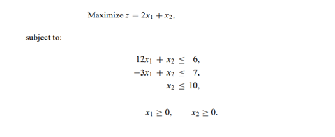 In the second exercise of Chapter 1, we graphically determined the shadow prices to the following...