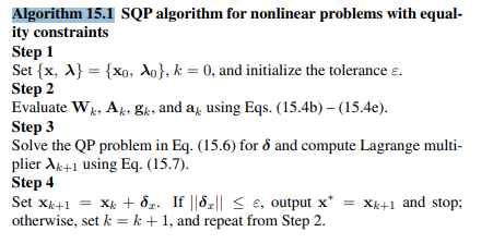 Apply Algorithm 15.1 to the minimization problem-2