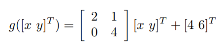 Prove that an affine transformation which fixes the origin (i.e., maps the origin to itself) is a...-3