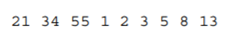 An array originally contained different numbers in ascending order but may have been subsequently...