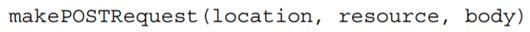 Write a function that first constructs a valid HTTP POST request associated with resource at host...