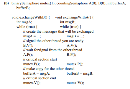 Message exchange [Carr et al. 2001]. There are two groups of threads. Threads from group A wish to...-3