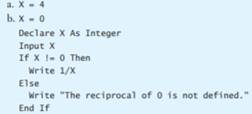 This program segment is supposed to display HELLO if Grade == "A" and display GOODBYE, otherwise....-4