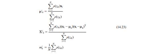 Give complete proofs of the three equations listed as Eq. (14.23).