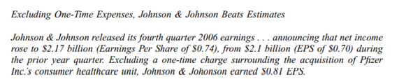 MarketWatch and the news organization Reuters posted the following announcement on January 23, 2007:...