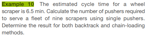 Develop a computer program to calculate the number of pushers required to service a specified...