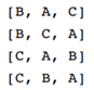 Write a program that gives all of the permutations of characters stored in an array. For example:...-2