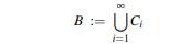 Let C 1 , C 2 , . . . be countable sets. Show that is a countable set.