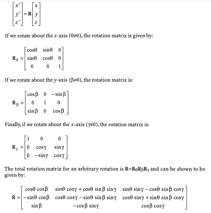 This exercise is concerned with the rotation of a point, ,in three-dimensional space. For...-8