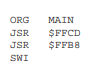 Identify BUFFALO utility subroutines from the program given here. What function does each of these...-1