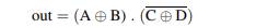 Implement the following function using NOR gates and inverters: