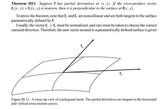 Let T be the torus from the previous exercise.Use Theorem III.1 to compute a vector normal to the...-2