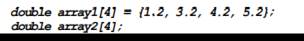 Indicate if each of the following array definitions is valid or invalid (If a definition is invalid,...-3