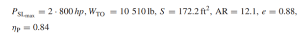 Determine the zerolift drag coefficient ( ) of the... ask 2