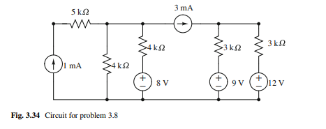 Using repeated application of Thévenin and Norton theorems, simplify the circuit in Fig. 3.34 to a...