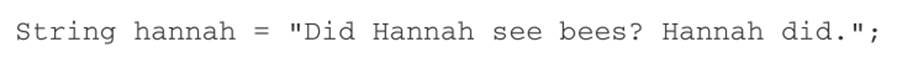 Consider the following string: a. What is the value displayed by the expression han-nah.length()? b....