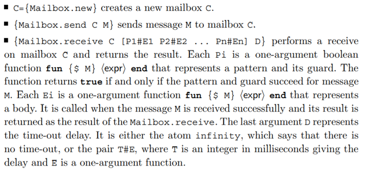 Erlang’s receive as a control abstraction. For this exercise, implement the Erlang receive...