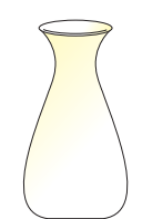 Water is poured at a constant rate into the vase shown in the accompanying figure. Let h(t) be the...