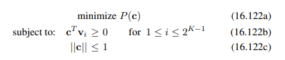 Show that the constrained problem in Eq. (16.122) is a CP problem.