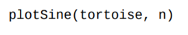 Write a function that uses turtle graphics to plot sin from degrees. Use setworldcoordinates to make...-1