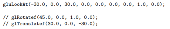 Replace the modeling transformation statement of box.cpp with: Draw diagrams as in Figure 4.59 to...-1