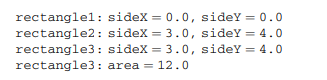 Implement a class Rectangle which represents a rectangle shape as described below: A. The Rectangle...