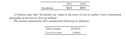 Comparison of Inventory Methods Study Appendix 16A. Unisys Corporation is a producer of...-1