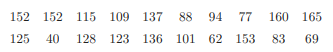 The survival times in weeks for 20 male rats that were exposed to a high level of radiation are Data...