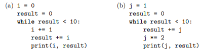 Determine the final value of the result accumulator after each of these accumulation loops: Show the...-2