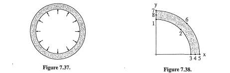 A long steel pipe, shown in Figure 7.36, with outside diameter d and wall thickness t is subjected...-2