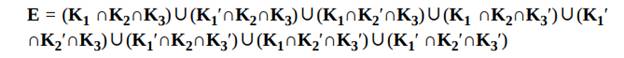 Assume 3 cards are drawn from an ordinary deck of cards. Let Ki (i = 1,2,3) the event that the i th...