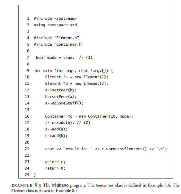 Consider the failure of the bigbang program in Example 8.3. 1. List three actual failure causes. 2....