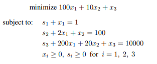 Using the initial point solve the LP problem by using (a) the PAS algorithm. (b) the PNB algorithm.-2