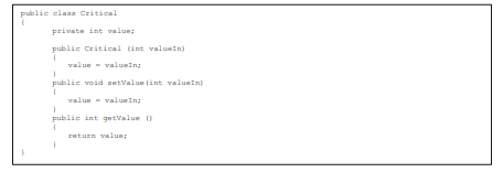 Consider the following class: (a) Explain why Critical objects are not immutable. (b) Write...