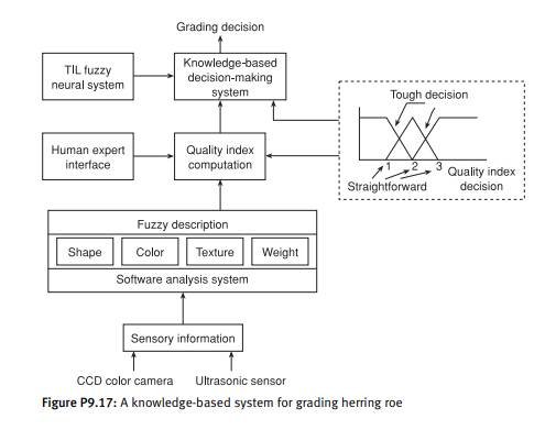 Figure P9.17 shows a schematic representation of a knowledge-based system for quality assessment...